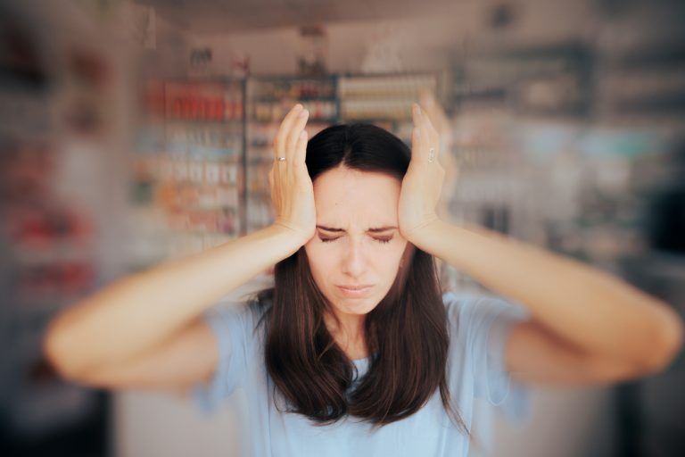 Patient feeling sick having spinning head sensations and nausea