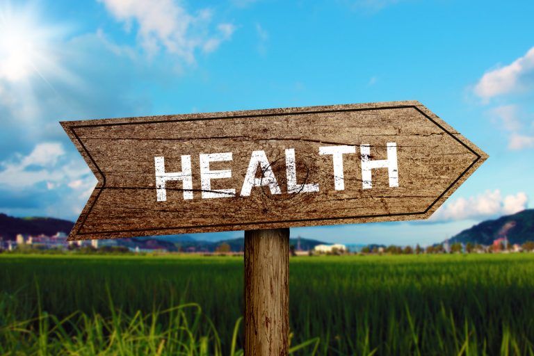 Health Road Sign